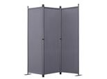 Angel Living 3 Pezzi Schermo Divisorio Per Ambienti Schermo Privacy 3 Schermi Pieghevoli (169X165Cm, Grigio)