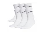 3Er Pack Adidas Half-Cushioned Crew Socken Unisex Bianco/Nero 43-45