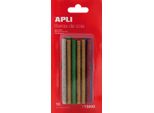 Pistola Glitter Stick Apli, 7,5 Mmx10 Cm, Mix Di Colori Con Glitter, 12 Pz
