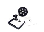 Dj Par Lights, Rgbwa Uv 6In1 Led, Ventola Silenziosa, Alloggiamento In Alluminio, 7X18W Rgbwa Uv, Spina Ue