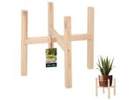Kotarbau® Portafiori In Legno Croce Naturale 34 X 34 X 30 Cm Porta Piante Legno Porta Fiori Porta Piante Porta Vasi Da Fiori Per Interni Porta Vasi Da Fiori Scaffale Porta Vasi Da Fiori Legno