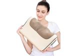 Cuscino Per Massaggi, Riscaldamento A Infrarossi, Dispositivo Shiatsu, Spina Ue, Sei Pulsanti, Oro