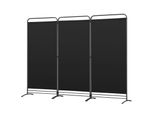 Angel Living 3 Pezzi Schermo 243 X 180 Cm Tessuto Parete Divisoria Camera Balcone Privacy Schermo Pieghevole Nero