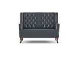Divano Divano Chesterfield Button A Due Posti Divano A Due Posti In Pelle Nera