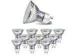 Zmh Confezione Da 10 Lampadine GU10 Led Bianco Caldo Da 4W Sostituisce La Lampadina Alogena Da 40W Lampadina A Risparmio Energetico Da 3000K Angolo Di Emissione 110° Riflettore Spot Lampadina A Incandescenza Spot - Non Dimmerabile