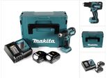 Makita Ddf 459 Rtj Trapano Avvitatore A Batteria 18V 45Nm In Valigetta Makpac + 2X Batterie 5,0 Ah + Caricabatterie