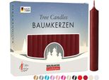 Brubaker Candele Per Albero In Cera - Candele Natalizie Per Piramidi E Archi Di Candele - Candele Piramidali Per Albero Di Natale, 100 Pezzi, Rosso Scuro