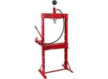 Pressa Professionale Da Officina Wiltec 20T, Campo Di Lavoro 90-1035 Mm, Altezza Di Sollevamento 145-330 Mm, Pressa Idraulica In Acciaio, Pressa A Telaio Con Manometro, Pressa A Cuscinetti