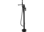Mexen Leda Rubinetto Da Bagno Autoportante, Nero - 75633-70