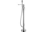 Mexen Leda Rubinetto Da Bagno Autoportante, Cromo - 75633-00