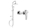 Mexen Erik Set Doccia Esterno Con Soffione E Miscelatore Doccia Caro, Cromo - 746640205-00