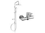 Mexen Kama Erik Set Doccia Esterno Con Soffione E Miscelatore Doccia, Cromato - 72540205-00