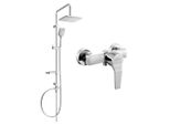 Mexen Sven Set Doccia Esterno Con Soffione E Miscelatore Doccia Caro, Cromato - 746640262-00
