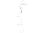 Mexen KX33 Set Doccia A Parete Con Soffione E Miscelatore Termostatico, Bianco/Cromo - 771503391-21