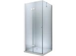 Mexen Lima Cabina Doccia Pieghevole 110 X 90 Cm, Trasparente, Cromo - 856-110-090-01-00