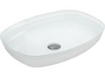 Mexen Araks Lavabo Da Appoggio In Vetro 54 X 39 Cm, Bianco - 24155430