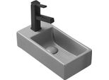 Mexen Inez Lavabo Da Appoggio Destro 40 X 20 Cm, Grigio Chiaro Opaco - 21484061R