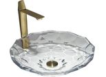 Mexen Inga Lavabo In Vetro Da Appoggio 44 X 44 Cm, Trasparente - 24074400