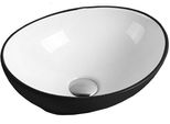 Mexen Elza Lavello Da Appoggio 40 X 33 Cm, Bianco/Nero - 21014075