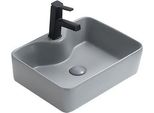 Mexen Eva Lavabo Da Appoggio 48 X 37 Cm, Grigio Chiaro Opaco - 21424961