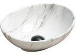 Mexen Elza Lavabo Da Appoggio 40 X 33 Cm, Bianco Pietra - 21014091