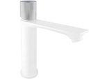 Mexen Royo One Rubinetto Per Lavabo, Bianco/Cromo - 72201-22