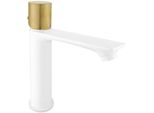 Mexen Royo One Batteria Per Lavabo, Bianco/Oro - 72201-25