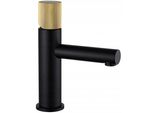 Mexen Elba One Rubinetteria Lavabo, Nero/Oro - 74101-75