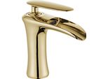 Mexen Lyra Rubinetto Per Lavabo, Oro - 745300-50
