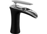 Mexen Lyra Rubinetto Lavabo, Nero/Cromo - 745300-07