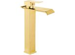 Mexen Apus Rubinetto Lavabo Alto, Oro - 744710-50
