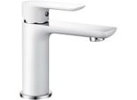 Mexen Alfa Rubinetto Lavabo, Bianco/Cromo - 745700-02