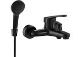 Mexen Erica R72 Rubinetteria Da Bagno Con Set Doccia, Nero - 74643R72-70