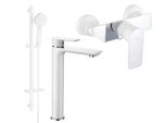 Mexen Alfa DQ40 Set Doccia, Bianco/Cromo - 745714DQ40-02