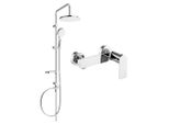Mexen Erik Set Doccia Esterno Con Soffione E Miscelatore Doccia Zero, Cromo - 71140205-00