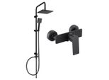 Mexen Tord Set Doccia Esterno Con Soffione E Miscelatore Doccia Alexa, Nero - 71240200-70