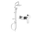 Mexen Sven Set Doccia Esterno Con Soffione E Miscelatore Doccia Milo, Cromo - 71340262-00