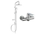 Mexen Pecos Erik Set Doccia Esterno Con Soffione E Miscelatore Doccia, Cromo - 72740205-00