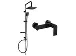 Mexen Sven Set Doccia Esterno Con Soffione E Miscelatore Doccia Alexa, Nero - 71240262-70