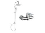 Mexen Tord Set Doccia Esterno Con Soffione E Miscelatore Doccia Pecos, Cromo - 72740200-00