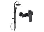 Mexen Erik Set Doccia Esterno Con Soffione E Miscelatore Doccia Alexa, Nero - 71240205-70