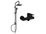 Mexen Tord Set Doccia Esterno Con Soffione E Miscelatore Doccia Pecos, Nero - 72740200-70