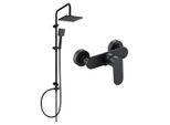 Mexen Tord Set Doccia Da Incasso Con Soffione E Miscelatore Doccia Milo, Nero - 71340200-70