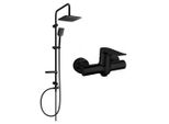 Mexen Sven Set Doccia Esterno Con Soffione E Miscelatore Doccia Pecos, Nero - 72740262-70