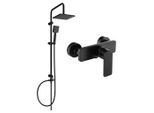 Mexen Tord Set Doccia Esterno Con Soffione E Miscelatore Doccia Cetus, Nero - 744340200-70