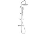 Mexen KT40 Set Doccia Esterna Con Soffione E Miscelatore Termostatico, Cromo - 771504093-00