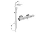 Mexen Tord Set Doccia Esterno Con Soffione E Miscelatore Termostatico Kai, Cromo - 77100200-00