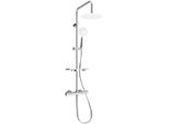 Mexen KT67 Set Doccia Esterno Con Soffione E Miscelatore Termostatico, Cromo/Bianco - 771506793-00