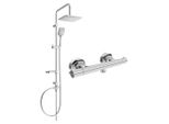Mexen Sven Set Da Doccia Esterno Con Soffione E Miscelatore Termostatico Slim, Cromo - 77105262-00