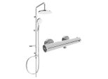 Mexen Erik Set Doccia Esterno Con Soffione E Miscelatore Termostatico Kai, Cromo - 77100205-00